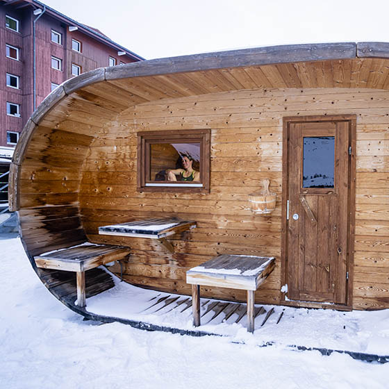 Sauna at the Village Club du Soleil in Les Deux Alpes, France