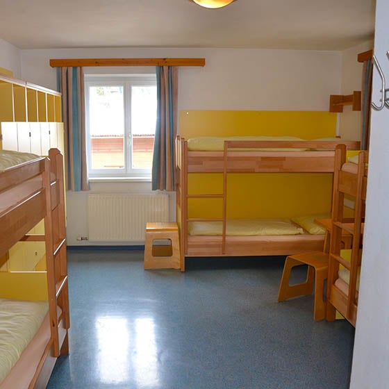 Bedroom at the Pension Müllauerhof in Saalbach, Austria