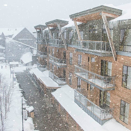 Hotel Jay in a winter storm