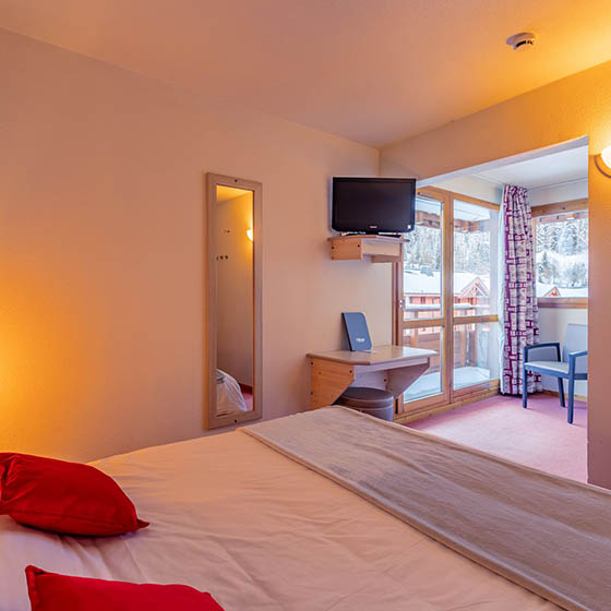 Bedroom at the Village Club Miléade in Val Cenis, France