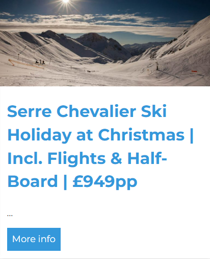 Ski holiday in Serre Chevalier, France with SKiBound Holidays